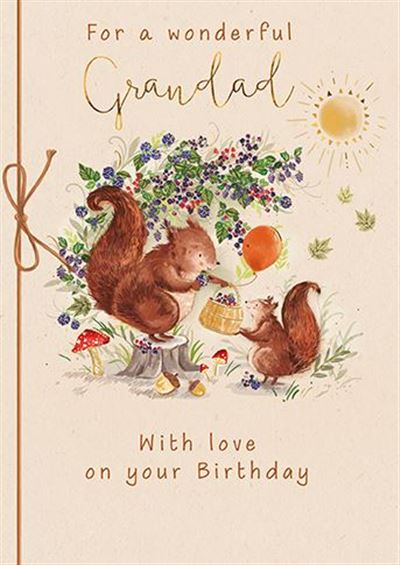 Grandad Birthday - Squirrel Basket
