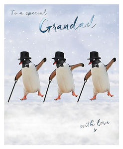 Christmas Card - Grandad - Putting On The Ritz