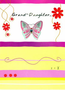 Granddaughter Birthday - Red Flowers