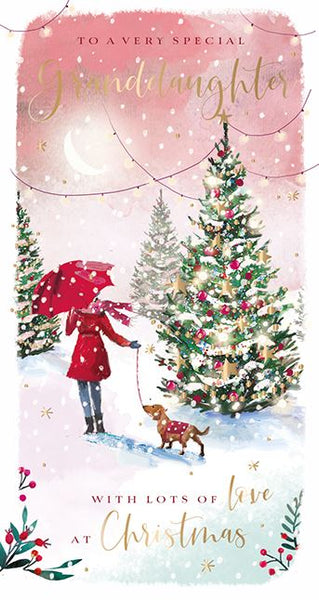 Christmas Card - Granddaughter - A Winter's Walk