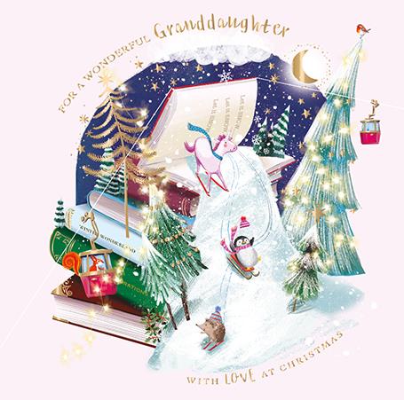 Christmas Card - Granddaughter - Winter Wonderland