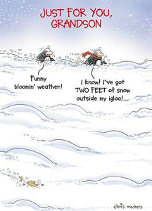 Grandson Birthday - Two Feet Of Snow