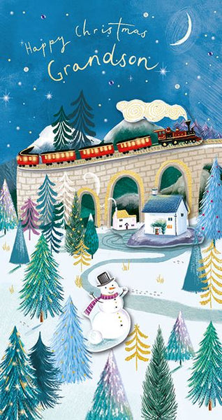 Christmas Card - Grandson - Christmas Express