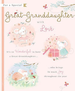 Great-Granddaughter Birthday - With Love