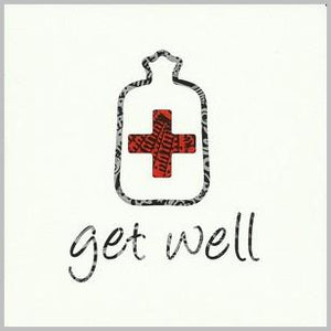 Get Well Soon Card - Medicine Bottle