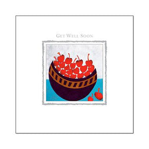 Get Well Soon Card - Bowl Of Cherries