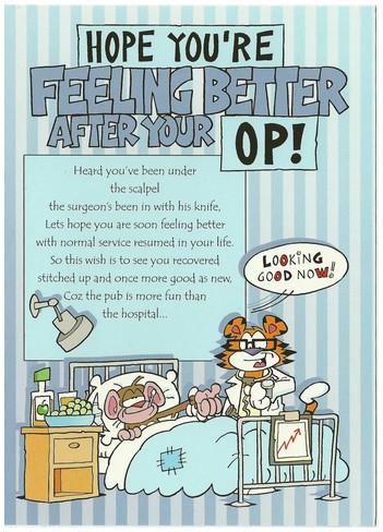 Get Well Soon Card - After Your Op!