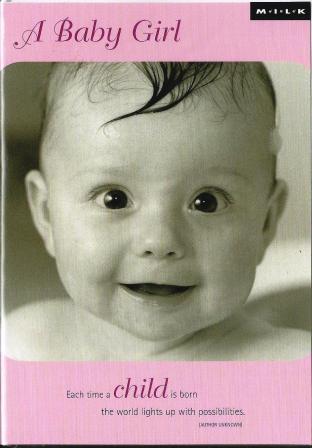 New Baby Card - Baby Girl - Madison Having Fun In Bath
