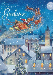 Christmas Card - Godson - Christmas Eve