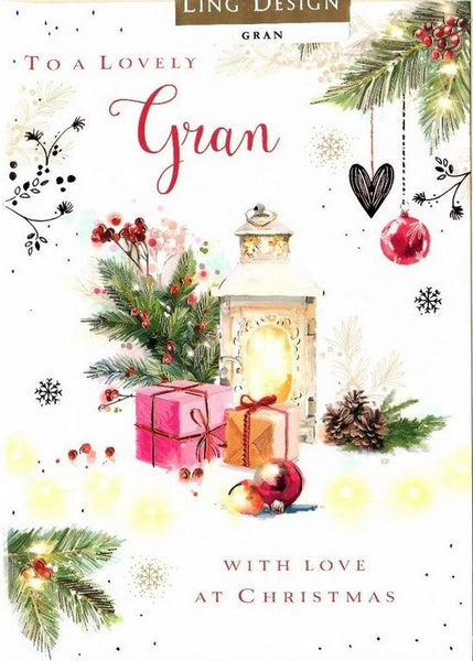 Christmas Card - Gran - Christmas Lights