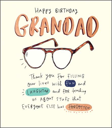 Grandad Birthday - Teaching Us Stuff Glasses