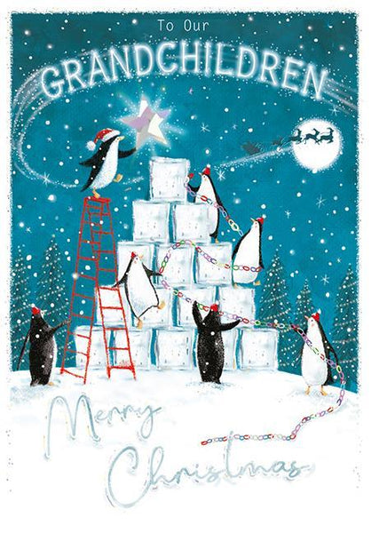 Christmas Card - Grandchildren - A Star For The Tree
