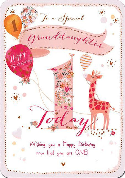 Granddaughter Birthday - 1st Birthday - 1 Today