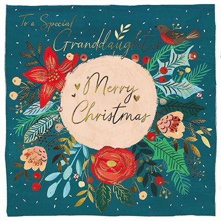 Christmas Card - Granddaughter - Florrie Xmas