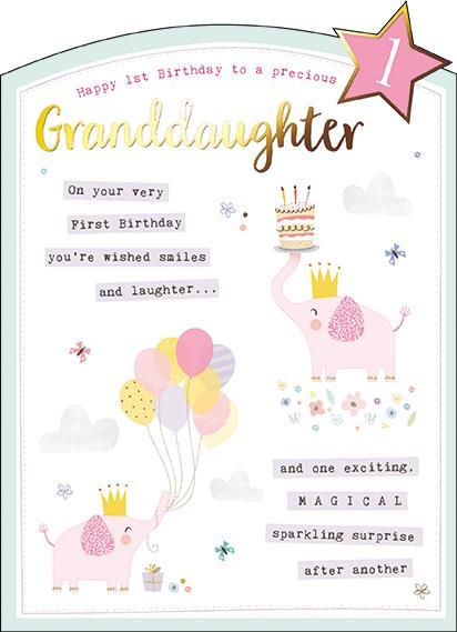 Granddaughter 1st Birthday - Granddaughter 1st Birthday