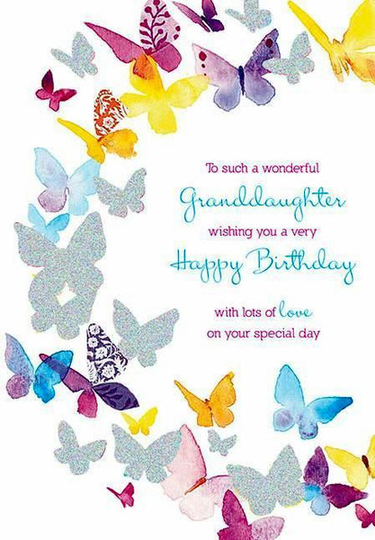 Granddaughter Birthday - Butterfly Halo