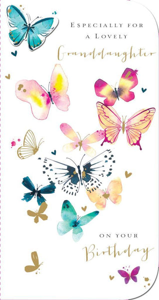 Granddaughter Birthday - Beautiful Butterflies