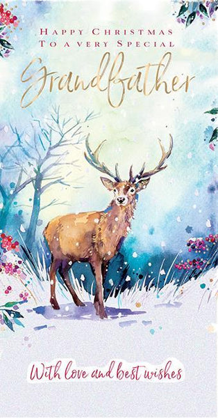 Christmas Card - Grandfather - Stag In The Forest