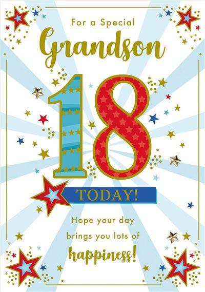Grandson 18th Birthday - Multi Stars
