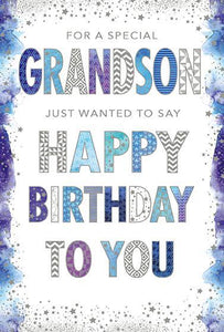 Grandson Birthday - Graphic Text