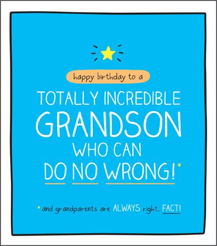 Grandson Birthday - Totally Incredible