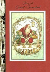 Christmas Card - Great-Grandad - Santa's Grotto