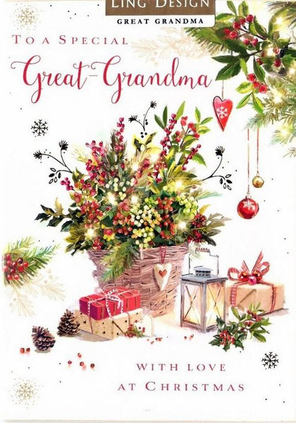 Christmas Card - Great-Grandma - Garden Gifts