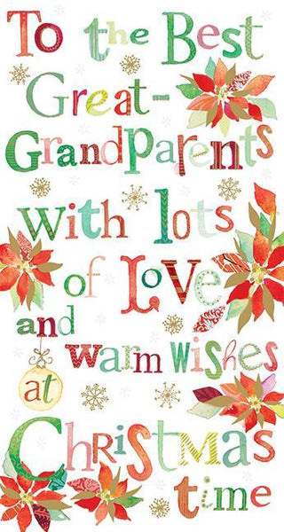 Christmas Card - Great-Grandparents - Text