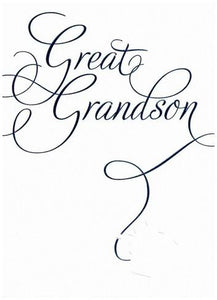 Great-Grandson Birthday - Blue Text