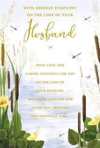 Sympathy Card - Loss Of Husband - Reeds