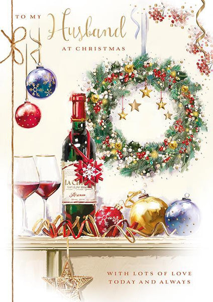 Christmas Card - Husband - A Festive Drink