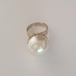 Jewellery - Faux Pearl Adjustable Ring