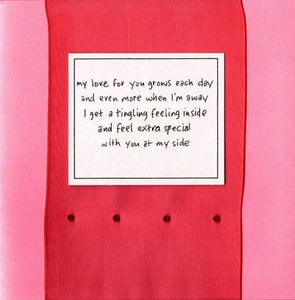 One I Love Card - My love for you grows each day... Valentine's Day Cards in France