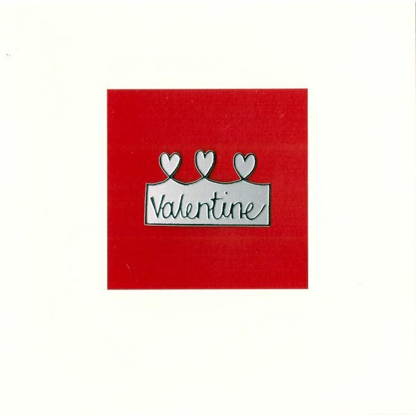 Valentine Card - Valentine Metal 3 Hearts Valentine's Day Cards in France