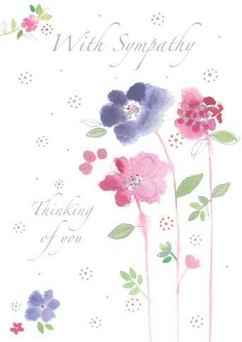 Sympathy Card - Sploshy Blooms