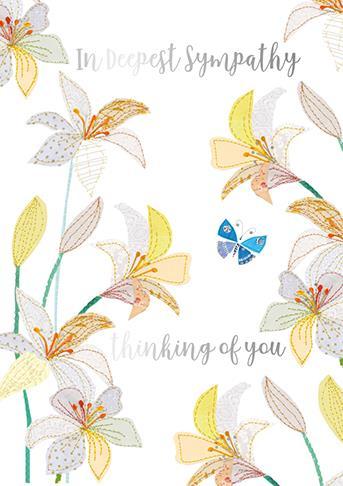 Sympathy Card - Sympathy Lilies