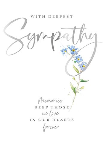 Sympathy Card - Forget Me Not