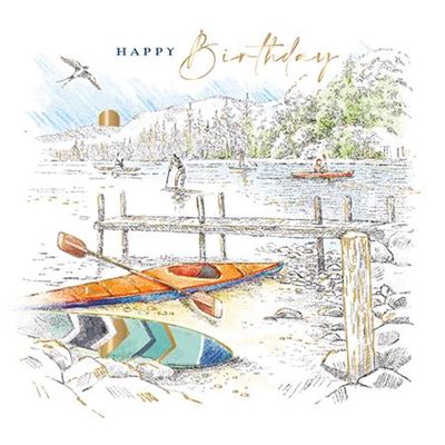 Birthday Card - A Day On The River