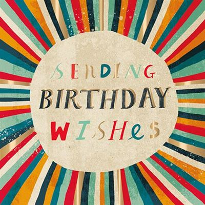 Birthday Card - Sending Birthday Wishes