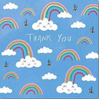 Thank You Card - Happy Rainbow
