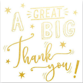 Thank You Card - A Big Thank You
