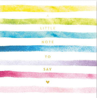 Thank You Card - A Little Note