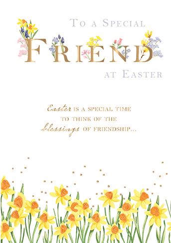 Easter Card - Special Friend - Blessings Of Friendship
