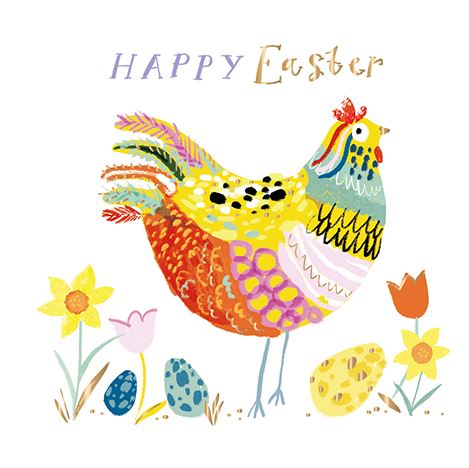 Easter Card - Easter Hen