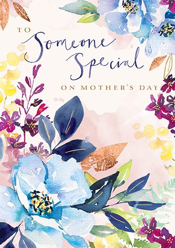 Mother's Day Card - Someone Special - Water Colour Floral