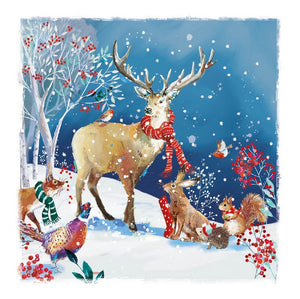 Charity Christmas Cards - 6 Cards - Woodland Christmas