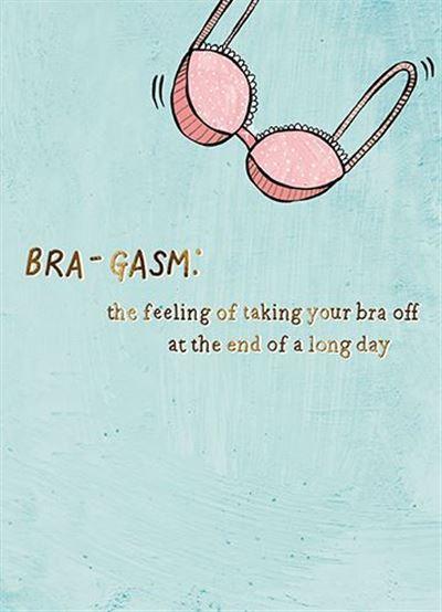Humour Card - Taking Your Bra Off