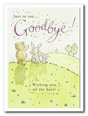 Leaving / Goodbye Card - Byeee!