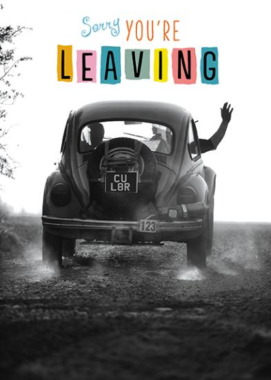 Leaving / Goodbye Card - Farewell Beetle