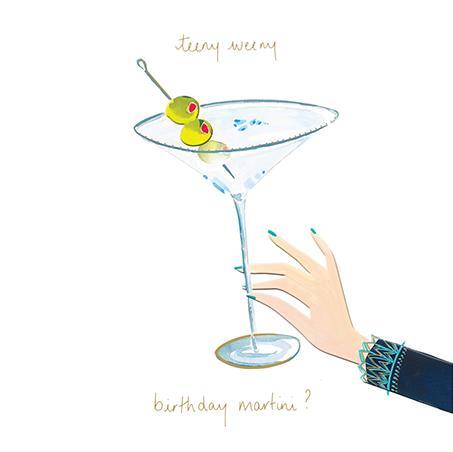 Birthday Card - Teeny Martini